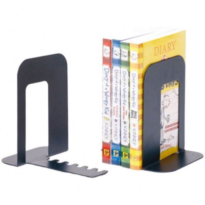 Heavy Duty Non Skid Bookends for Shelves Office School Home Metal Book End Stopper Anti Scratch Decorative Book Dividers