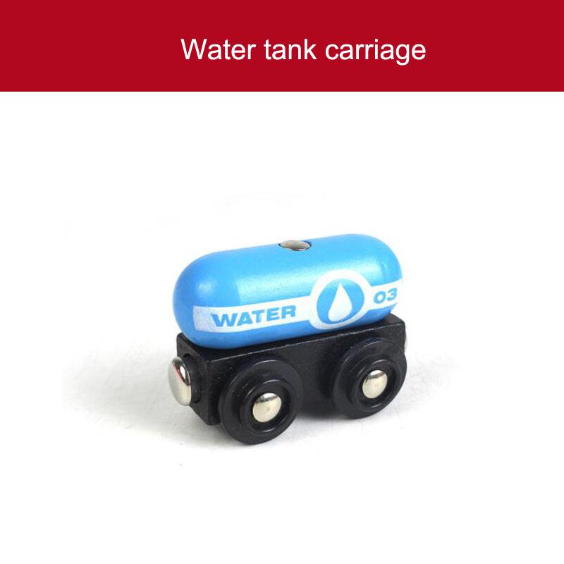 Wooden Magnetic Train Car Locomotive Toy Wood Railway Car Accessories Toys for Kids Gifts Fit Wood Biro Thomas Tracks