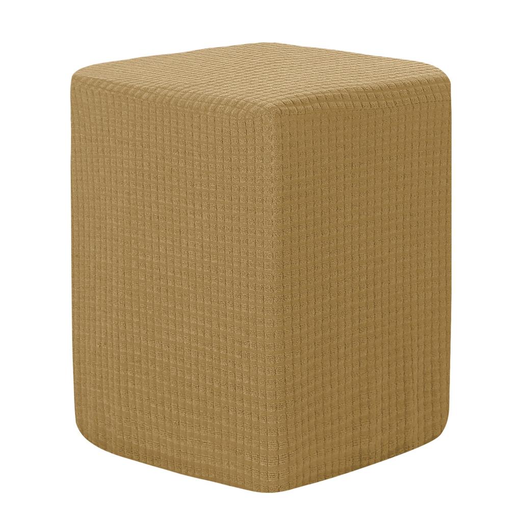 Quadratische Hockerhülle 36x25x32cm Dehnbare Hockerbezüge Elastischer Hocker Fußhocker Schutzbezug für Wohnzimmer Schlafzimmer