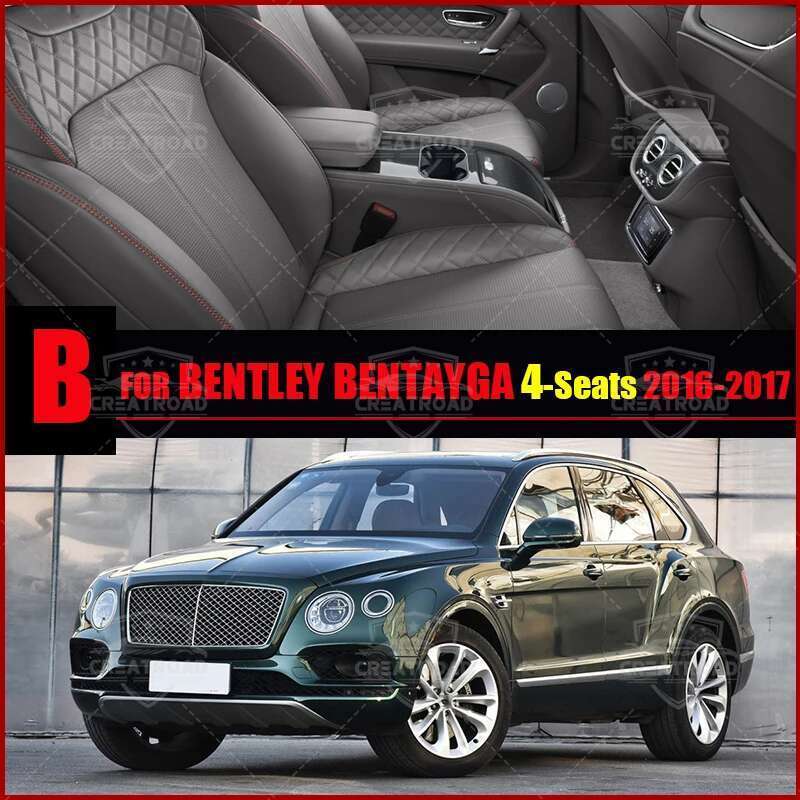 Car Floor Mats For Bentley Bentayga 4-Seat/5-Seat 2016 2017 2018  Foot Pads Automobile Carpet Cover Interior Accessories