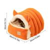 Cat Bed Winter House Washable With Removable Pad Semi-Enclosed Kitten Bed Cat Furniture For Kitten Puppy Pet Sleeping Calming