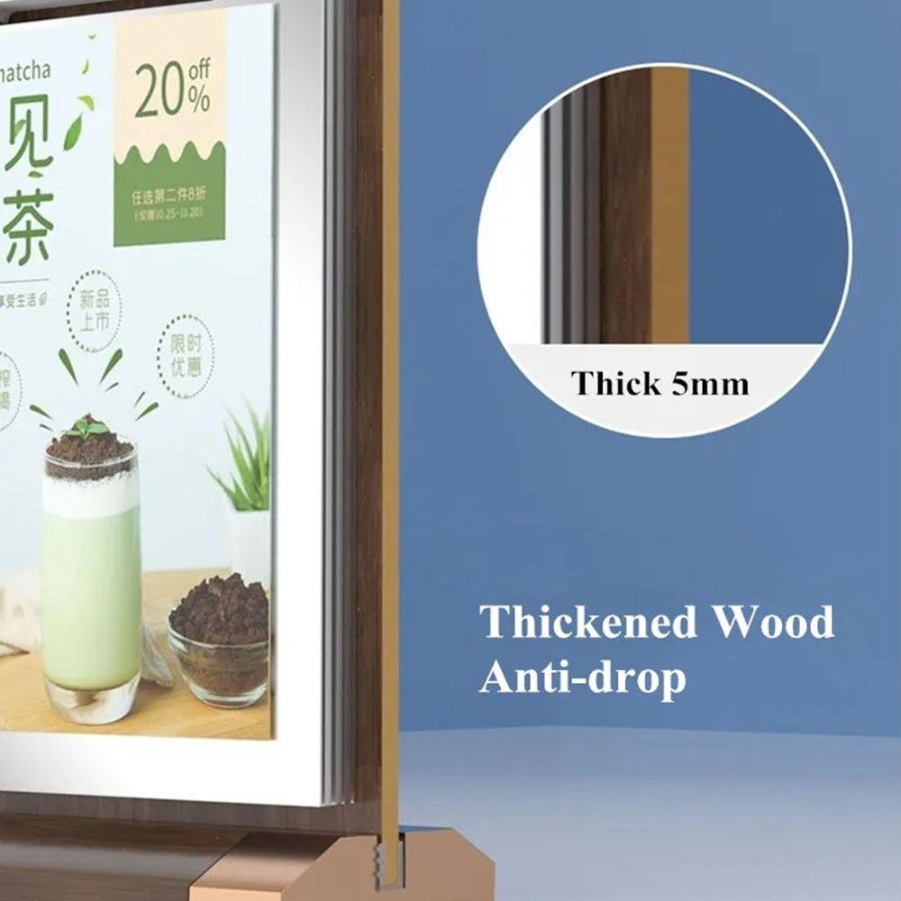 Multi page Ads Display Stand Loose leaf Sign Holder Display Stand Menu Card Holder  Desktop Binder