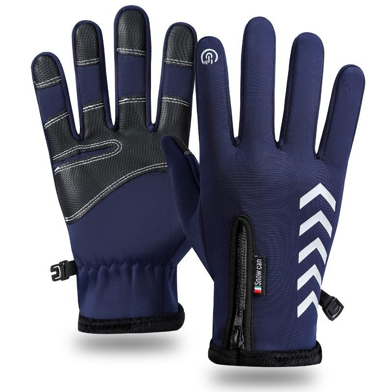 

Зимние перчатки Водонепроницаемые Термальные Сенсорные Ветрозащитные Теплые Перчатки для Мужчин Женщин Велоспорт Спорт на Открытом Воздухе Туризм Лыжи Сноубординг XL синий
