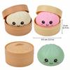 Colorful Dumpling Squishes Stress Balls Reusable Low Rebound Decompression Toys Dough Ball Unique Home Decoration Gifts