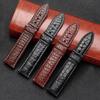 Crocodile Leather Strap for Longines Omega Longines Tissot Seagull Strap Men Women Butterfly Buckle Unisex Watch Chain16/18/20mm
