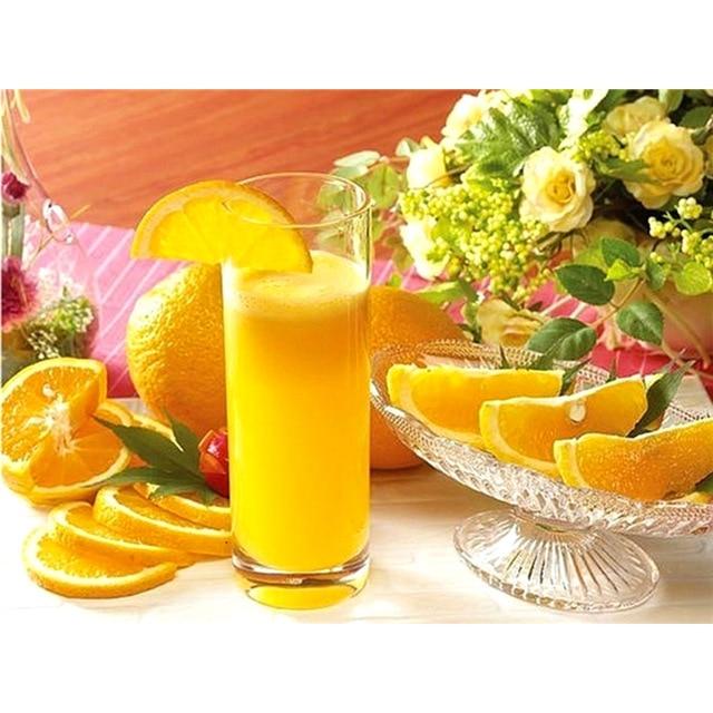 Pictură cu diamant DIY 5D, complet rotund, rășină, fructe, broderie cu diamant, peisaj, punct de cruce, mozaic, cadou cu stras, decor acasă