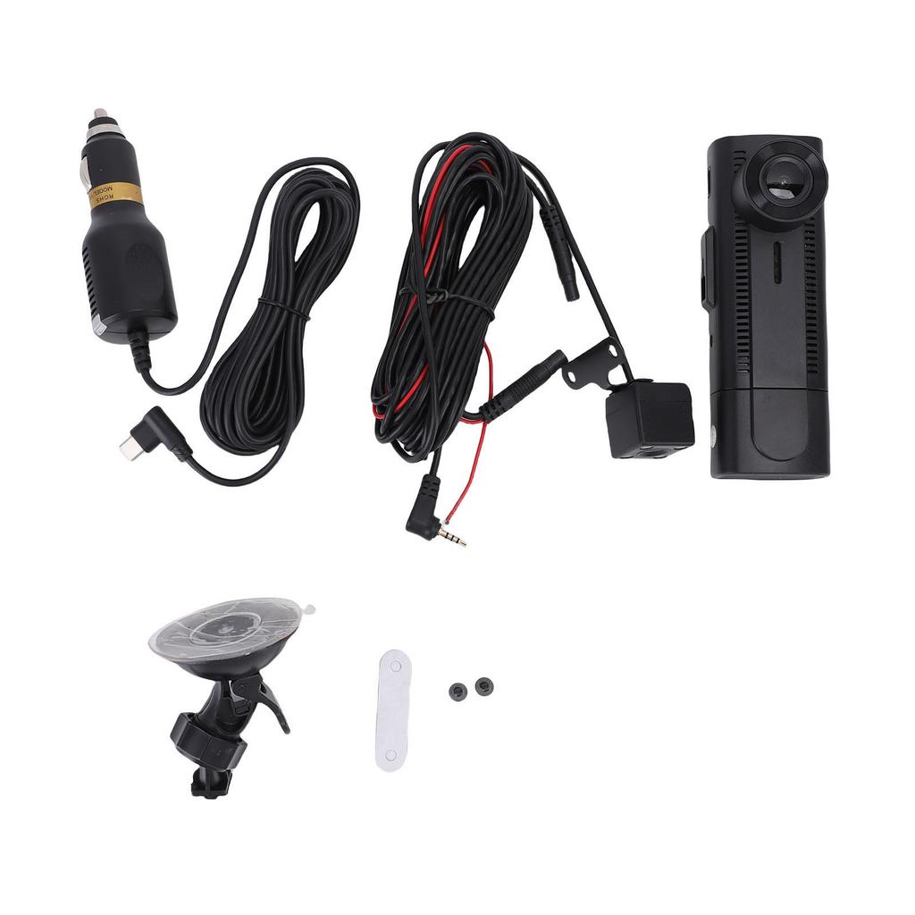 1080P Dash Camera 3 Channel Car Camera DVR Front Rear Inside 170 Degree Wide Angle 2.7 Inch Display 24Hr Parking