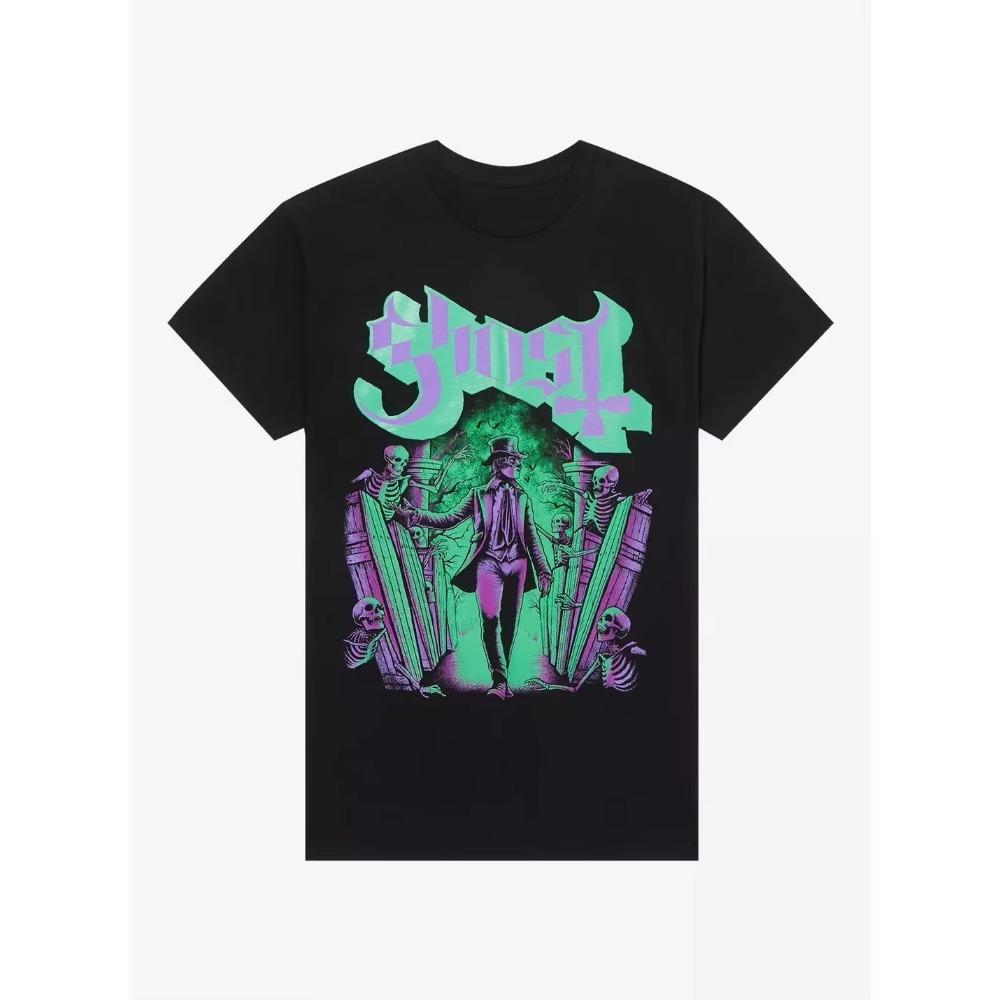 

2025 Summer New Ghost Papa Perpetua Portal Printed Cotton Printed Male T-shirt High Quality Street Wear for Both Men and Women 4XL