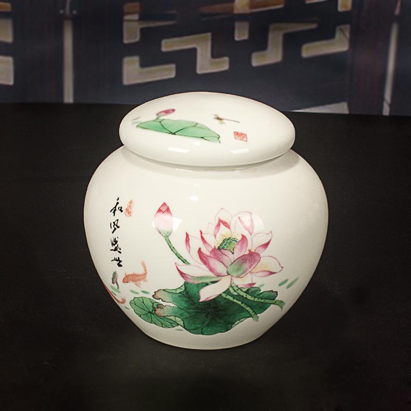 Airtight Blue & White Porcelain Ceramic Honey Jar with Twist-on Silicone Lid