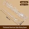 Yipan Individually Wrapped Thickened Clear Disposable Sporks
