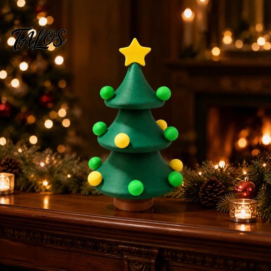 Sensory Rotation Toy 3D Printed Dancing Christmas Tree, Rotating Twisted Tree Desk Toy, Mini Tabletop Decoration, Xmas Gift Portable