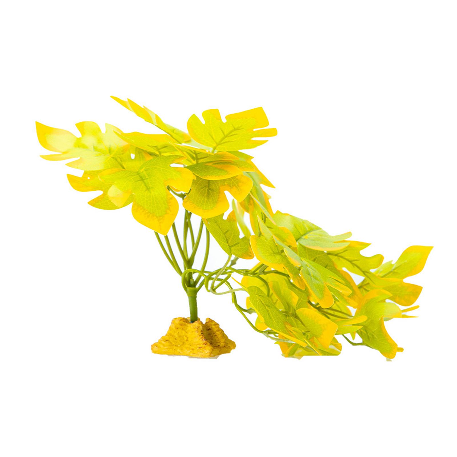 

Рептилии Растение Укрытие Трава Гибкие Листья Террариум Джунгли Среда обитания для Ящериц Гекконов Змей Декоративное Искусственное Растение A22