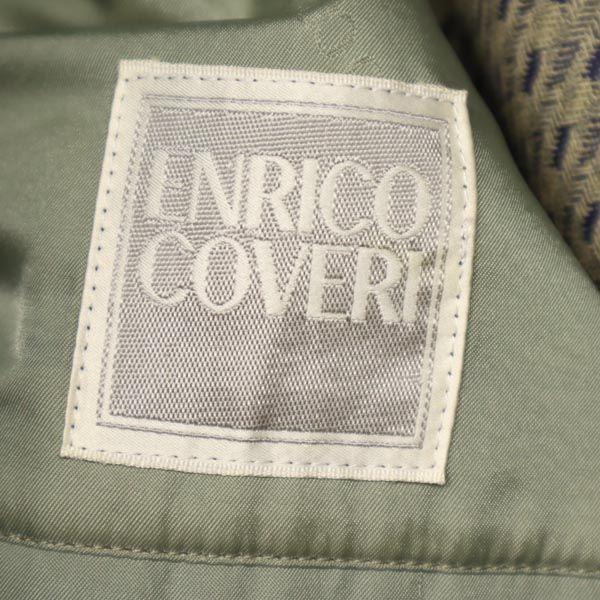 Enrico Coveri Linen Wool Blend Suit Setup Tailored Jacket and Pants Men's Used