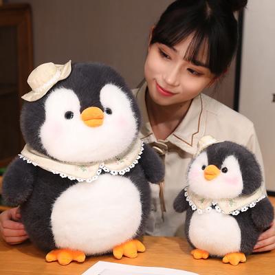 Die neue Pinguinpuppe Plüschtier Niedliche Komfortpuppe Puppenkissen Kinderkuschelkissen Niedliche Simulation Pinguin Geburtstagsgeschenk