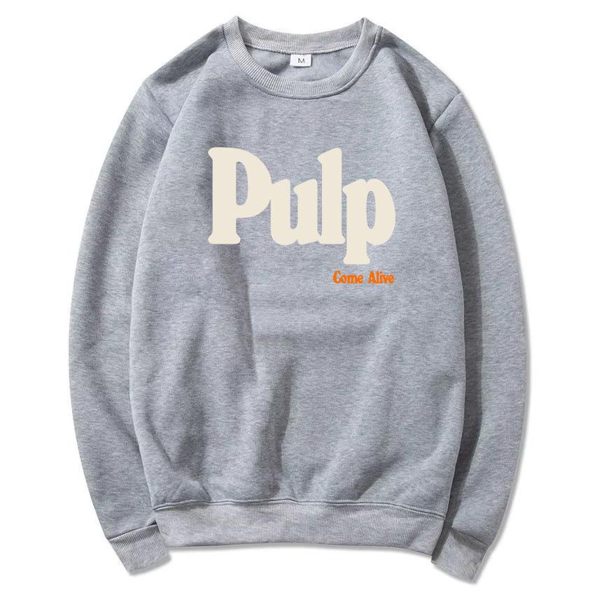 Pulp Rock Band Grunge Bluzy z kapturem z okrągłym dekoltem Luźne Hip Hop Unisex Streetwear Męskie Damskie Ubrania Moda Nadruk z literami Bluza z kapturem