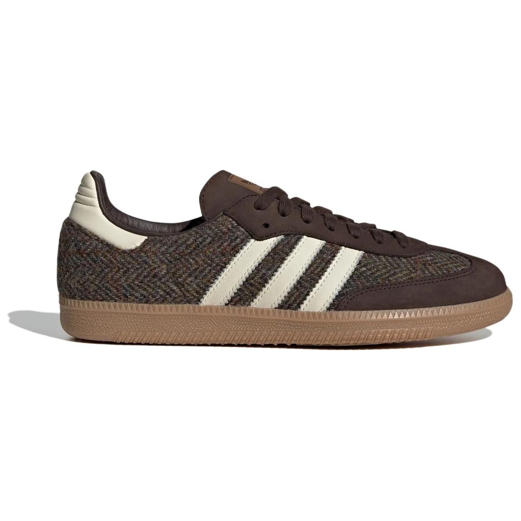 adidas Samba OG Pacchetto Tweed - Marrone Scuro Sneakers da Uomo Bianco Panna Gomma ID1450