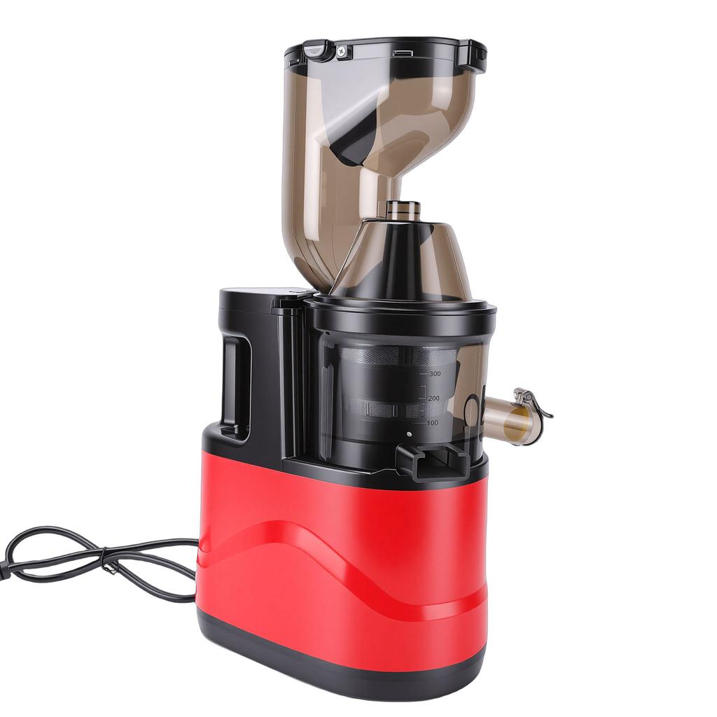 Cold Press Juicer with Wide Feed Chute 350W Slow Masticating Juicer with Pulp Separation for Whole Vegetables and