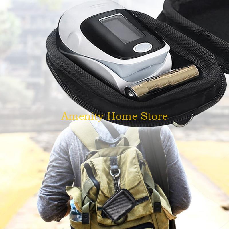 

F26C Fingertip Pulse Oximeter Carry Pouch Shockproof Protective Travel for Case Storage Bag CN