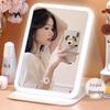 Portable Folding Lighted Makeup Mirror for Desk, Dorm, or Travel