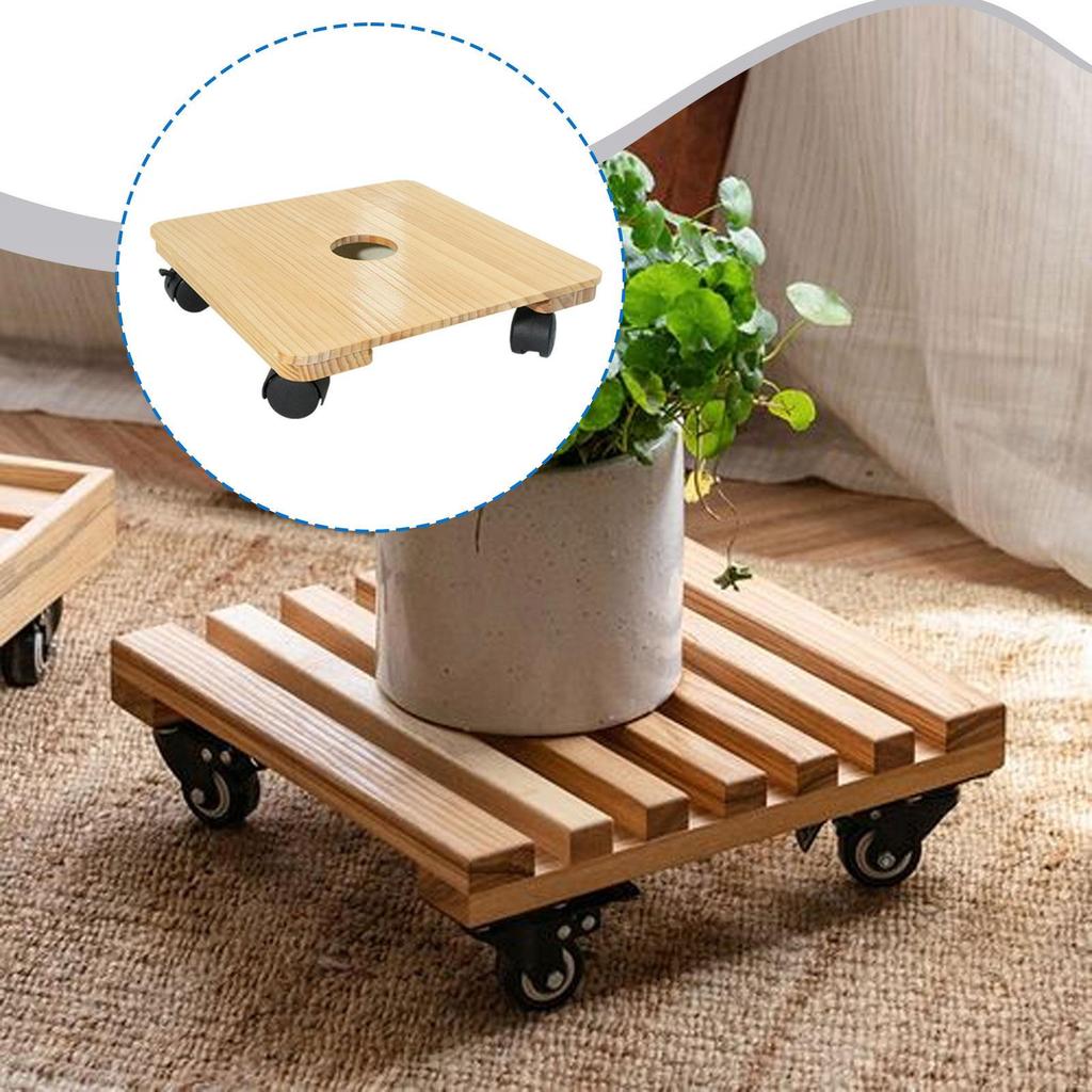 Potted Plant Stand with Wheels Durability Versatile Indoor Outdoor Practical Heavy Duty Casters