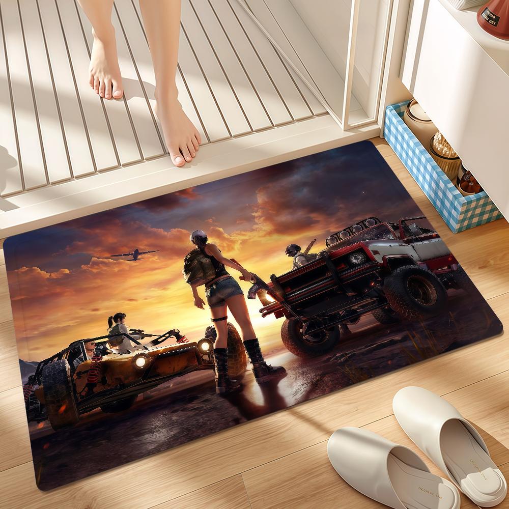Door Mat Bedside Entrance Bath Royale Battle Floor Decoration Battlegrounds Corridor Door Mat Carpet P-PUBG Living Room Balcony