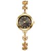 Women Bracelet Watch with Floral Chain Design Round Dial Analog Display Quartz Movement Adjustable Length for Daily Wear