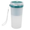 300ml USB Charging Electric Juicer Cup Security Lock Blender with 6 Leaf Knife and Waterproof Blue