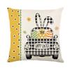 New Easter Pillow Case Rabbit Easter Egg Spring Pillow Home Cushion Cover Pillow