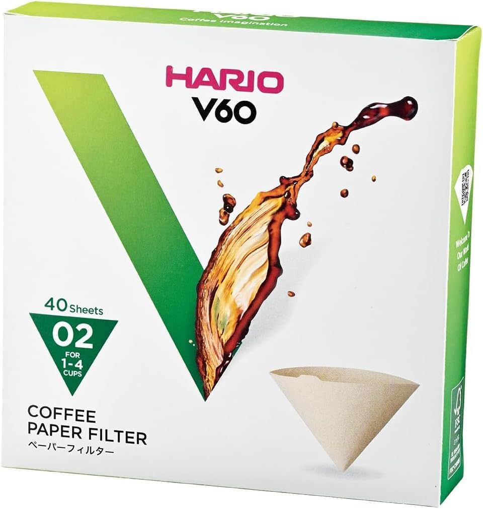 Hario Filtro di carta V60 misarashi per 1-4 tazze