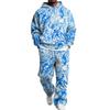 Men's Hoodie and Sweatpants Set with Elastic Waist, Casual Two Piece Outfit