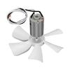 RV Vent Fan Blade Motor Set Replacement for Heng S 6 Inch White RV Exhaust Ventilation Fan Blade with D Shaft Motor
