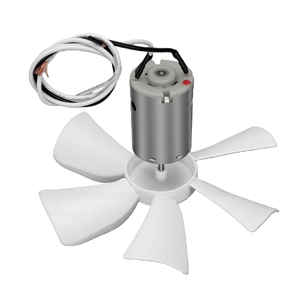 RV Vent Fan Blade Motor Set Replacement for Heng S 6 Inch White RV Exhaust Ventilation Fan Blade with D Shaft Motor