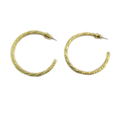 [Q5642] – Handgefertigte Goldohrringe „Cléopatra“ – 40 mm 3 mm