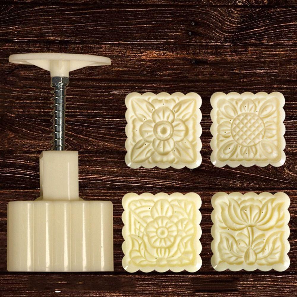 Model na pečení těsta ve tvaru květiny 3D forma na vykrajování sušenek Forma na měsíční koláče Svátek poloviny podzimu