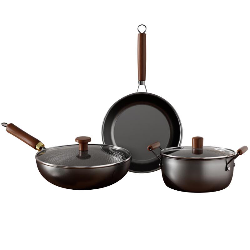 Velosan Nitrided Wok 3-Piece Set