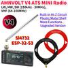 AMNVOLT V4 ATS MINI Radio SI4732 ESP32-S3 All Band DSP Pocket Radio FM/AM/SSB/LSB/USB Receiver Built-in Hi-Z Headphone Amplifier