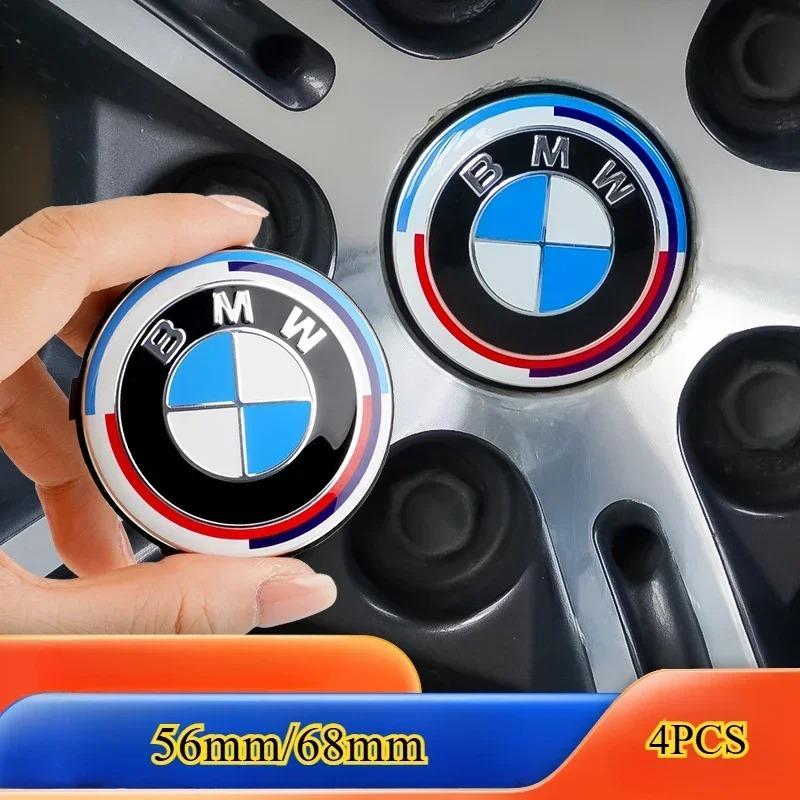 4 szt. 56/68mm Stylizacja Samochodu Koło Centralna Nakładka Piasty Auto Osłony Obręczy Dla BMW E36 E46 E53 E90 E60 E61 E93 E87 X1 X3 X5 F30 F20 G30
