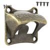 Vintage Bronze Wall Mounted Wine Beer Soda Bottle Cap Opener Bar Accessories