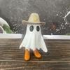 Cowboy Ghost Statue Resin Craftsmanship Ornament Halloween Decoration Home Desktop Small Ornament Resin Material
