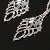 Luxurious Exaggerating Earrings Long Water Drop Bridal Crystal European and American Hot-Sale E482