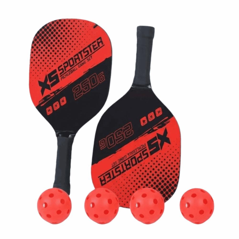 Wooden Pickleball Paddles Set Beginner Pickle Ball Equipment Complete Set Paddle Racquets Set  Men