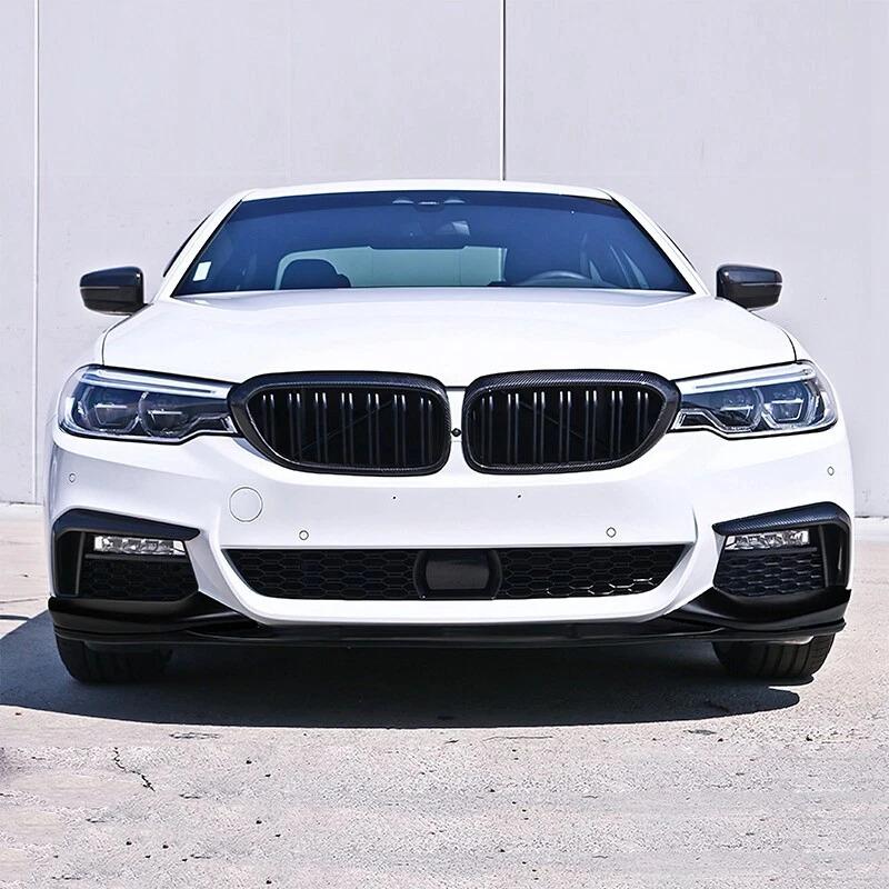 For BMW 5 Series G30 G31 M-Tech M Sport 2017-2020 High Quality 4PCS MP Style Car Front Lip Bumper Spoiler Body Kit Glossy Black