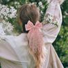 1Pcs Sweet Lovely Princess Style Hairpin  Tailcoat Lace Bow Hair Clip Girl Romantic Wedding Season Headwear Gift