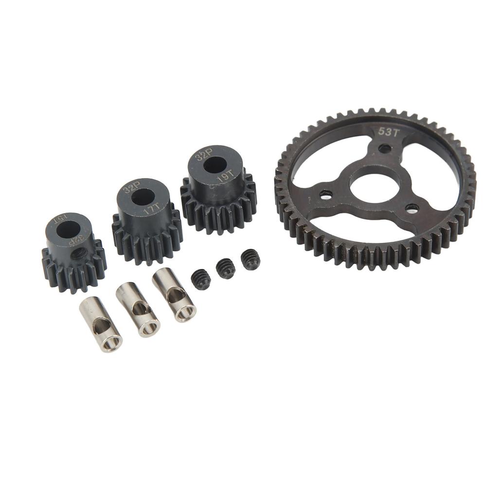 Steel Pinion Gear Set 53T 15T 17T 19T Spur Gear RC Car Parts for Traxxas Slash 4x4 E?Revo T?Maxx