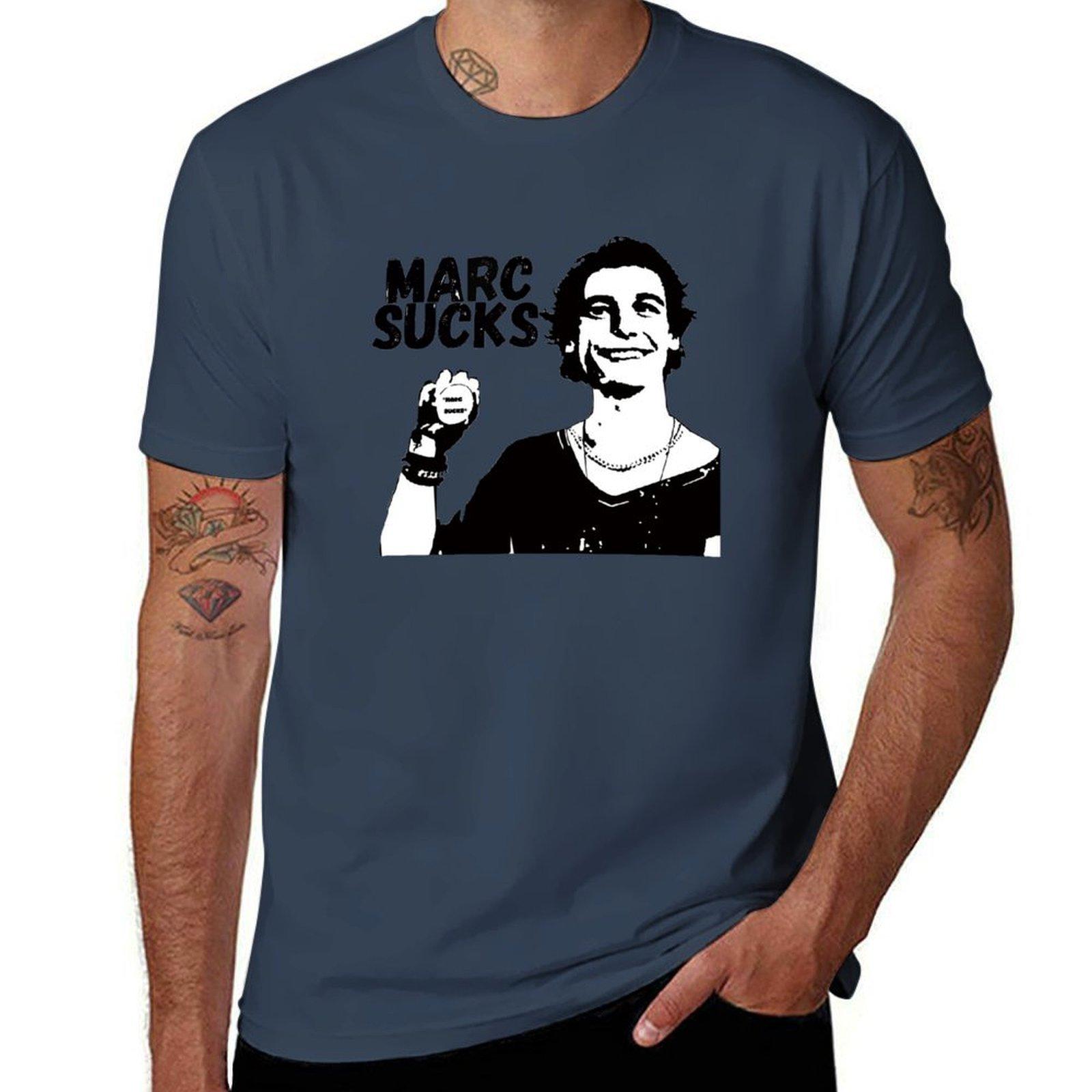 Empire Records Marc Sucks Футболка футболки для мужчин приталенная мужская футболка из плотного хлопка S
