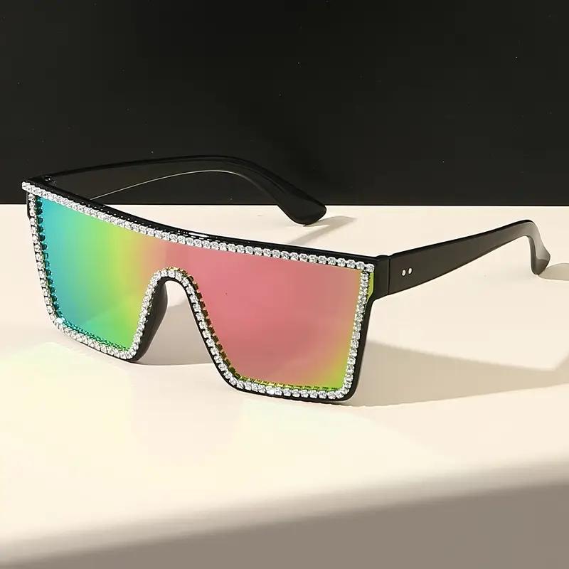 1 шт. Европейские и американские классические популярные персонализированные очки Стразы Трендовый дизайн Мужские и женские модные очки