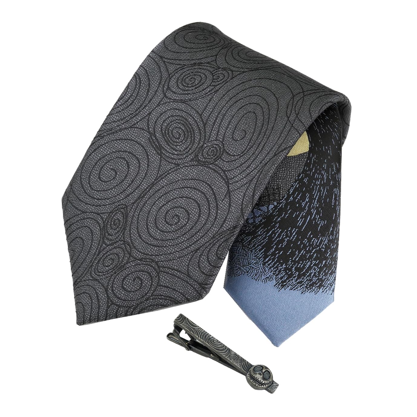 [Disney] Набор галстуков и зажимов для галстуков в коробке (Узор «Кошмар перед Рождеством» (однотонный))