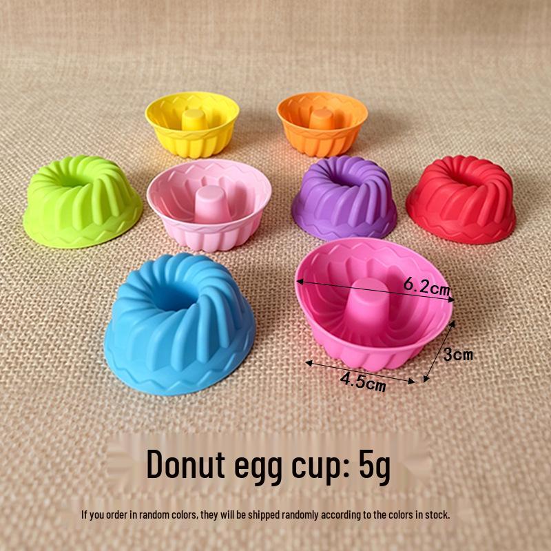Stampi in Silicone Cuore Stella Rettangolo Rosa Muffin e Torta - 7CM