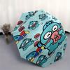 HangYodon Automatic Folding Umbrella-Simple 8-Rib Design, Bright Cartoon Pattern, Durable Iron Frame, Suitable For Travel, Outdoor, Beach-Cu