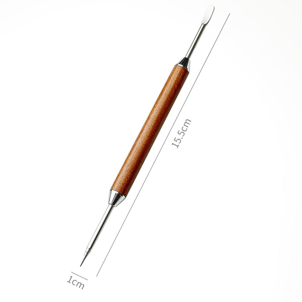 Coffeeware Coffee Art Pen Coffee Tool 150mm Coffee Art Pen Coffee Tool Latte Stainless Steel Wood Coffeeware New